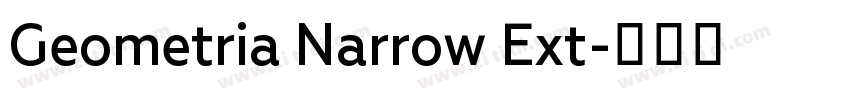 Geometria Narrow Ext字体转换